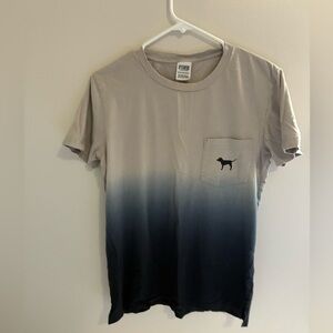 VS Pink Gray Ombre T-Shirt Oversized XS